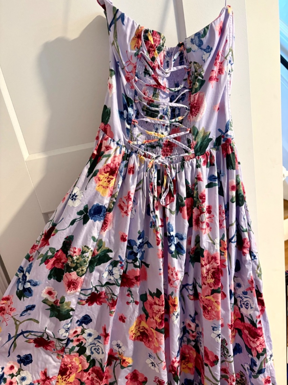 Abercrombie Bra-Free Dipped Waist Midi Dress - Picture 3 of 3